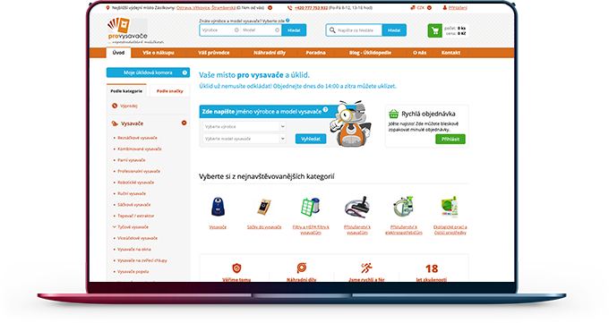 Náhled e-shopu Provysavace.cz